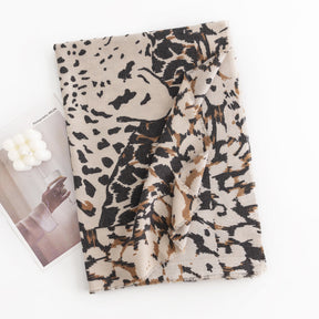 FH23-5398 leopard print printed winter scarf