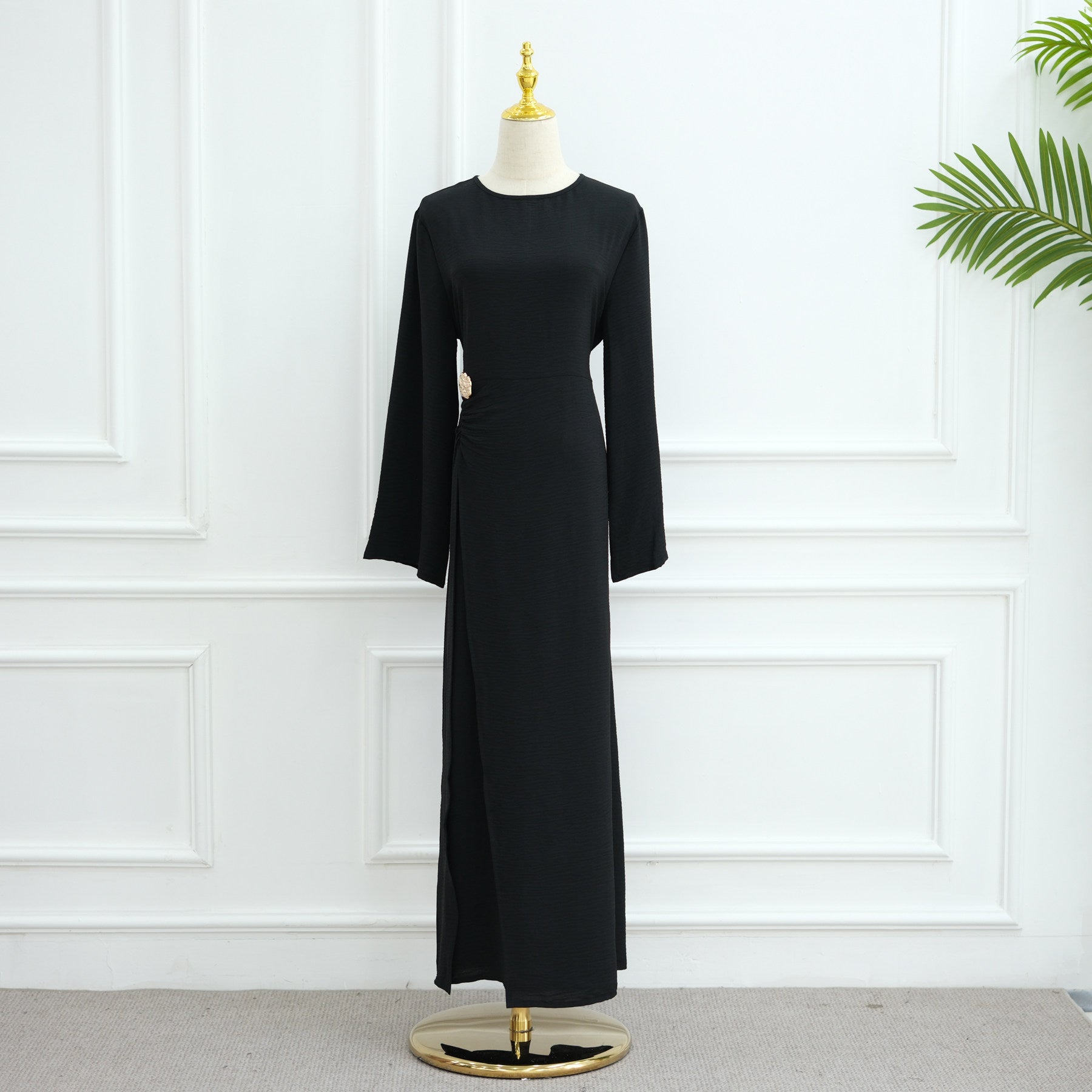 LR1077  Women's Plain Minimalist Dress for Daily Wear