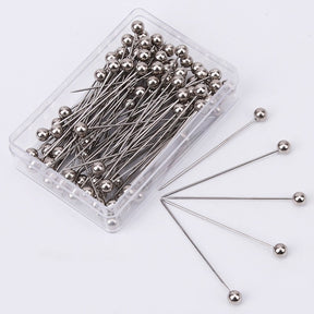 BZ119  Stainless Steel Electroplated Round Bead Fixing Pin - MOQ：20