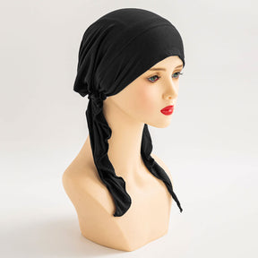 HX-01  Solid color headscarf Muslim women's hat