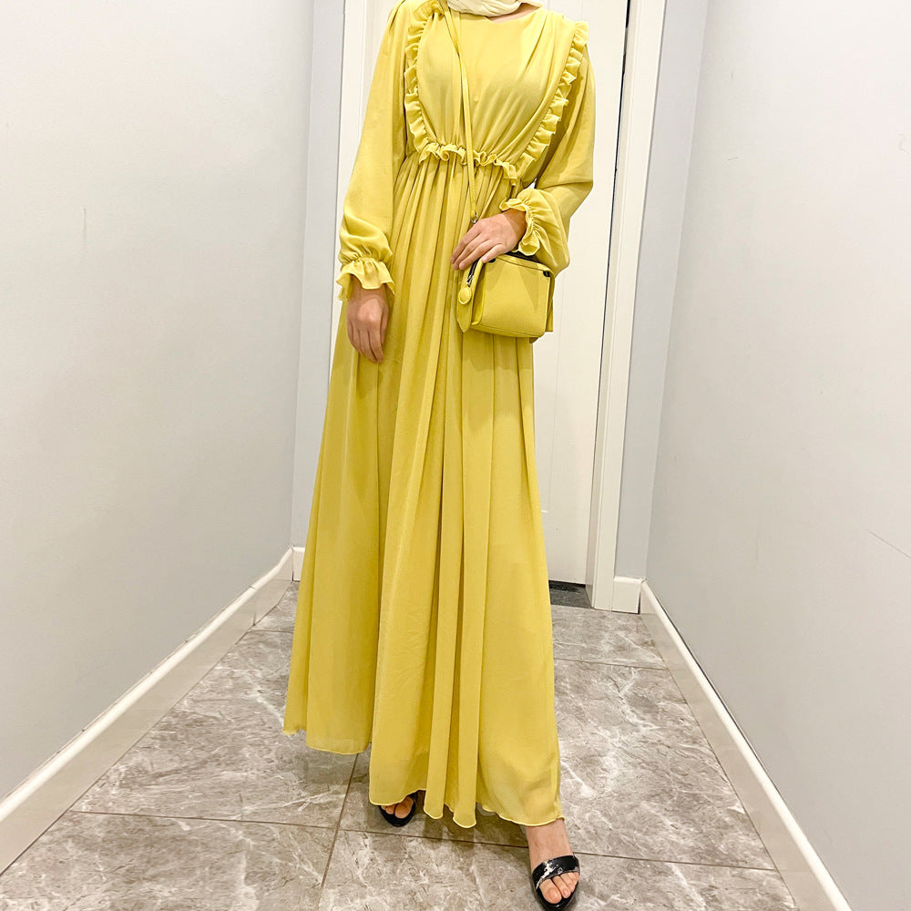 1340 chiffon muslim long dress