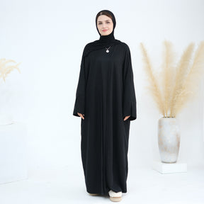 LR911  Winter Loose-Fitting Heavyweight Jersey Abaya-Outerwear Only