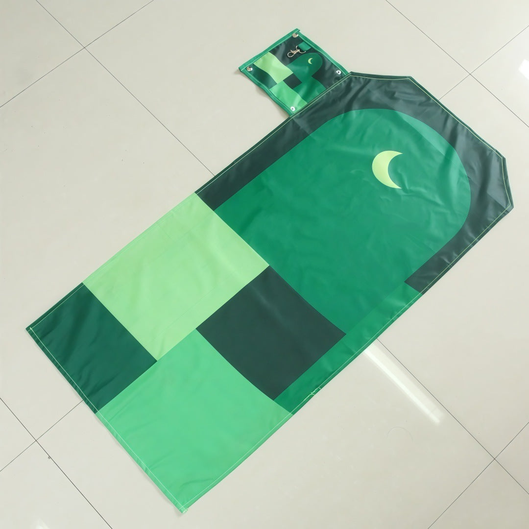 301126  Outdoor Portable Keychain Printed Polyester Prayer Rug