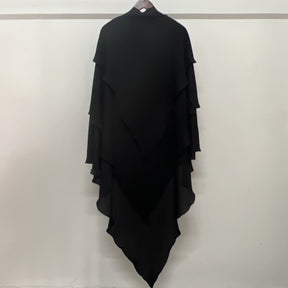 21903  Plain Polyester Triple-Layer Fresh Sweet Khimar Hijab