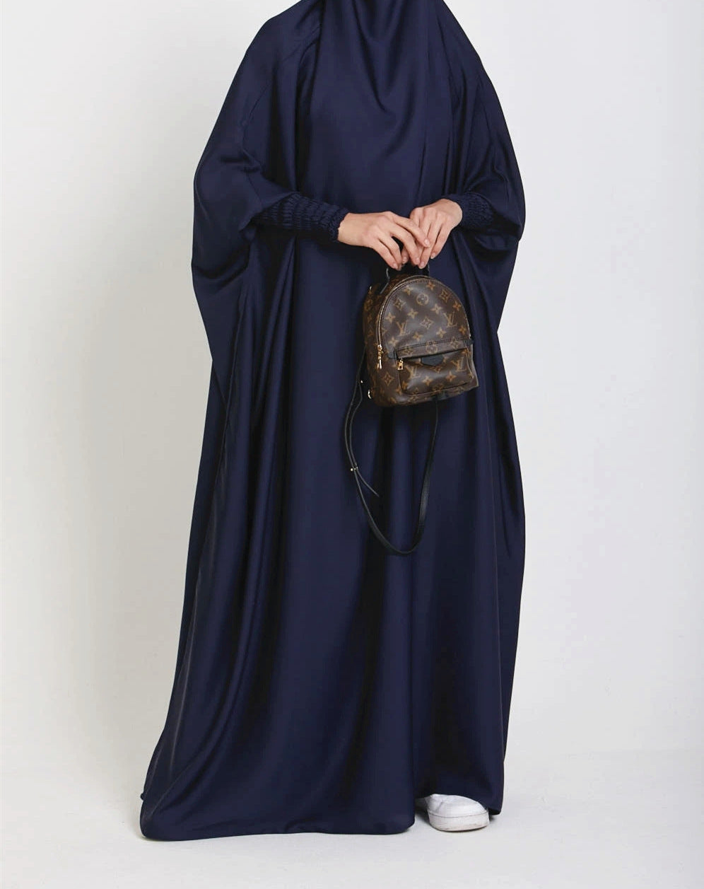 535  Plain Large Swing Abaya Matching Family Dress