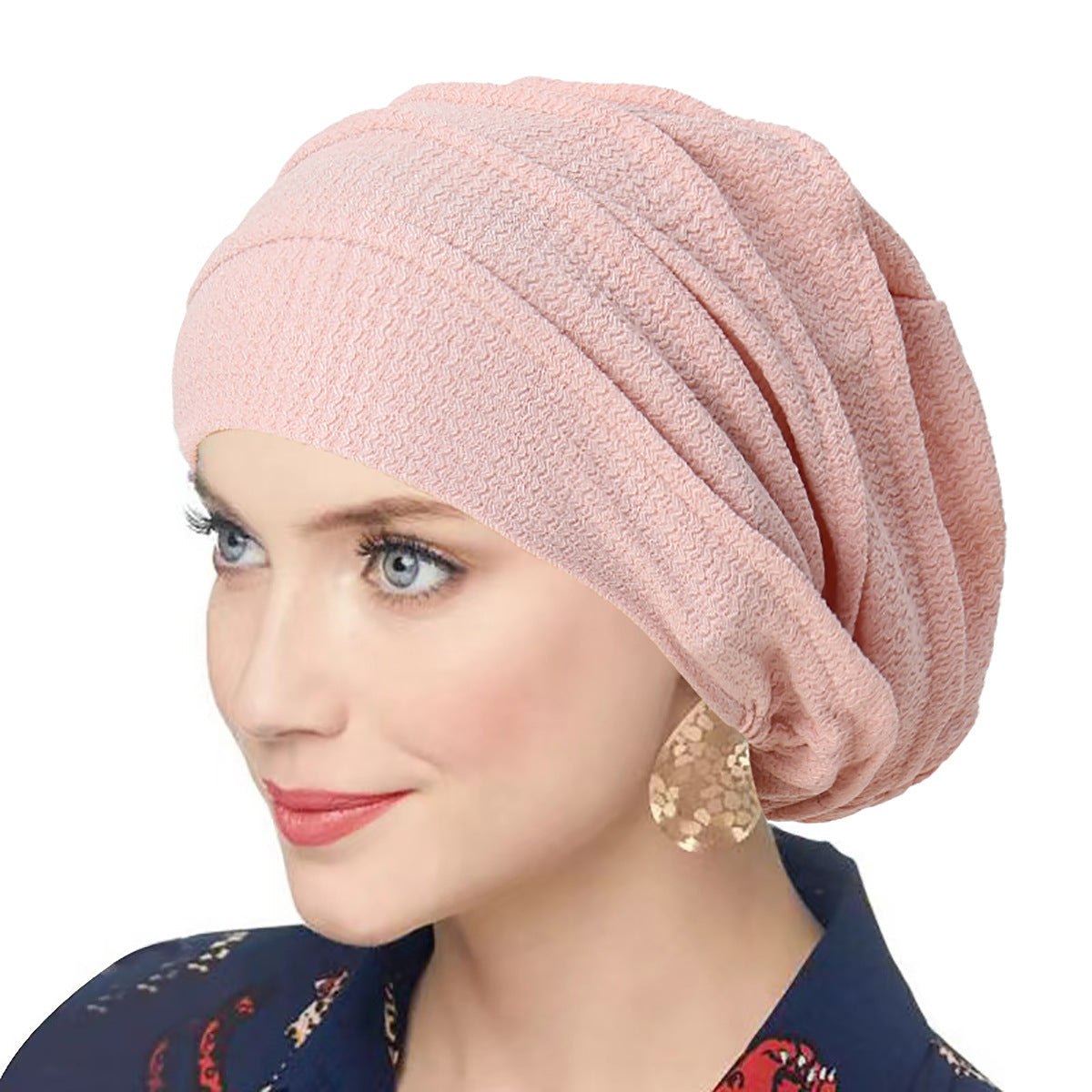 QD032 New all-match elastic women's headscarf bottoming hat