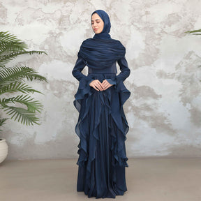 LR1169  Double-layer waist dress – no hijab