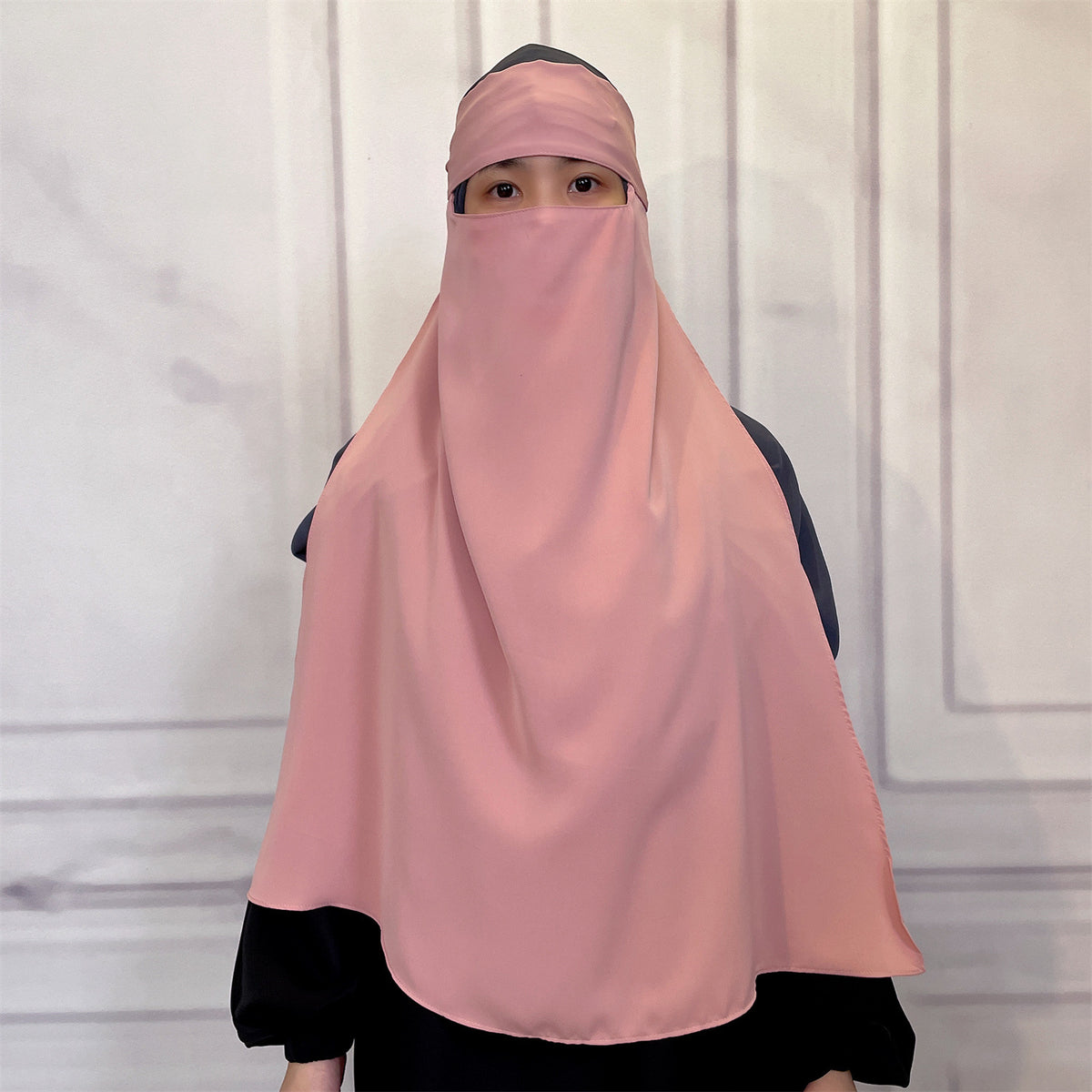 2233  Middle East Turkey Dubai versatile fashion pure color mask plain hijab  instant hijab  hijab/tudung