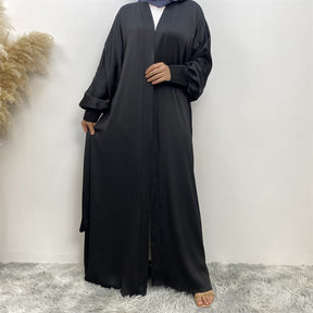 1975 plain muslim abaya cardigan dress