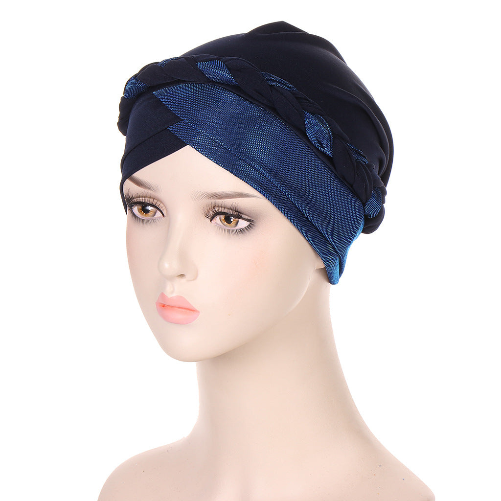 fashion Milk silk hijab turban hat