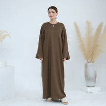 LR912  Fall/Winter Thickened Polyester-Spandex Knit Sweater Dress