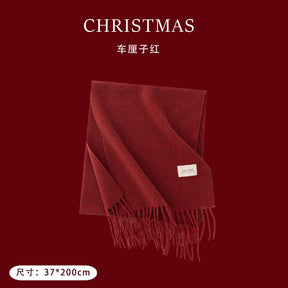 FH24-5832 Red plaid scarf  scarf  hijab  winter scarf