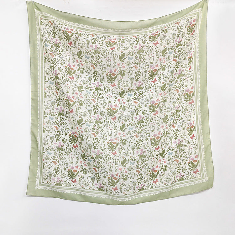 G1045 110*110cm  Quick-Dry Sun-Shading Voile Printed Square Scarf