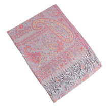 WJ005  Paisley Fringe Faux Cashmere Long Scarf