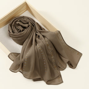 YW385  Hot Diamond Chiffon Lazy Long Scarf