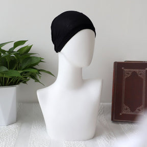 MA23-AB05   Solid color modal base cap headscarf