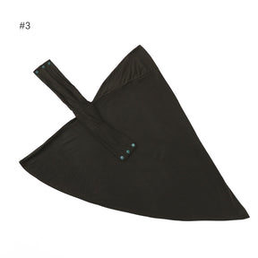 MSL022  Plain Modal Jersey Adjustable Undercap Hijab with Tie & Button Closure