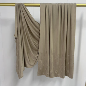 JBYH01  Plain Soft Versatile Liquid Jersey Embossed Hijab