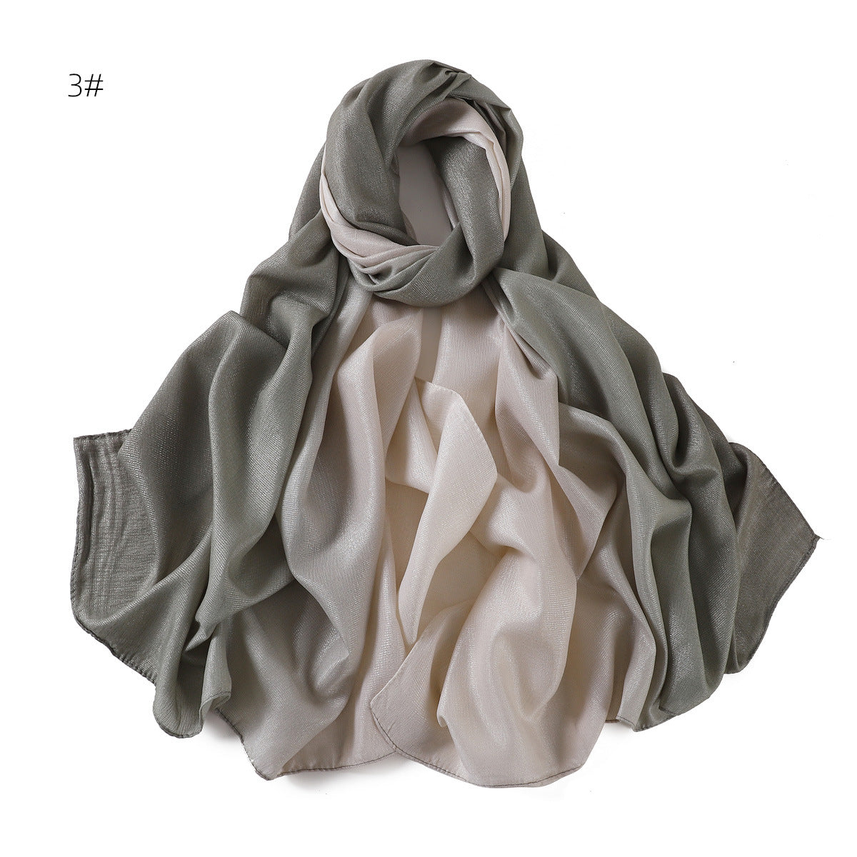 YZ199  Gradient color headscarf shawl women's scarf