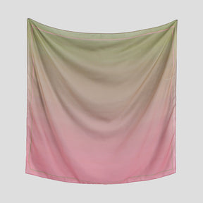 FH180  110*110cm Printed Voile Ombre Border Women’s Square Scarf