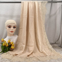 HY002  Elegant Plain Breathable Modal Hijab + Undercap Set