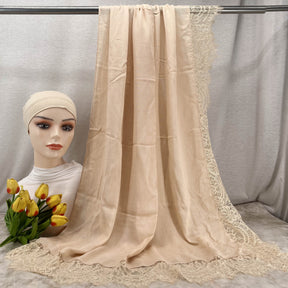 HY002  Elegant Plain Breathable Modal Hijab + Undercap Set