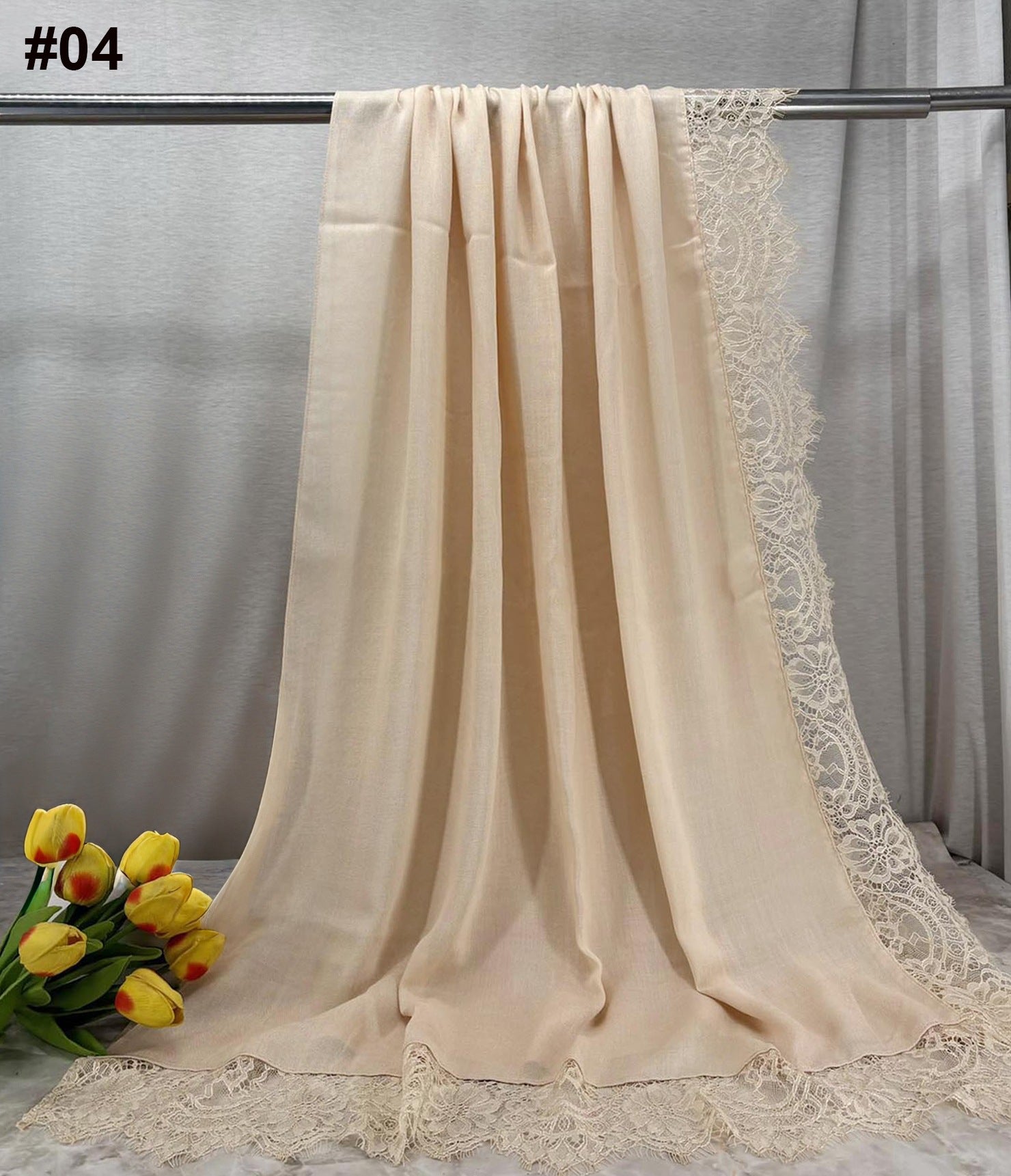 HY004   ELEGANT PLAIN BREATHABLE MODAL HIJAB