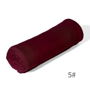 GRD14  Plain Asymmetric Mercerized Cotton Jersey Wrap Hijab