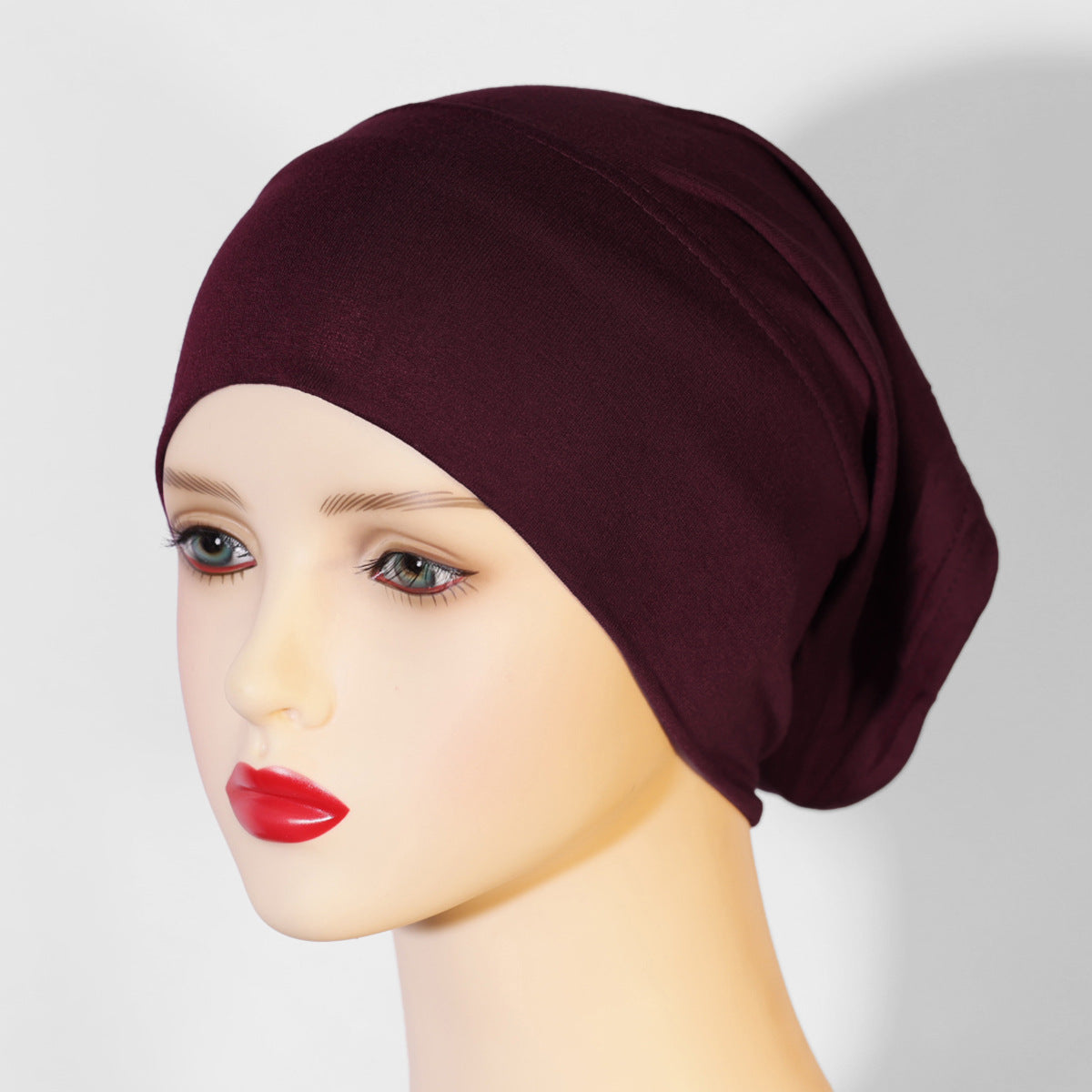 KGN-01  Base cap, no pilling, no fading, pure cotton headscarf for women, elastic and breathable plain hijab  instant hijab