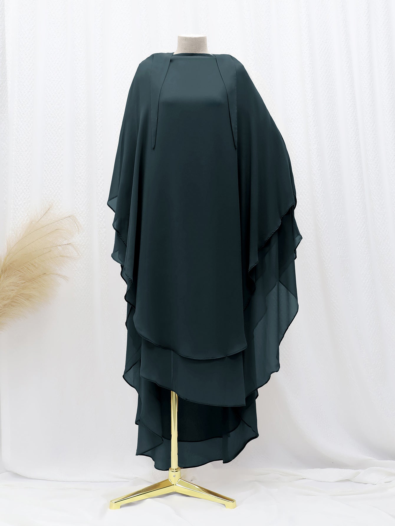 LN1027   Solid color chiffon large swing headscarf