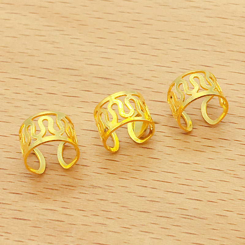 TX001  Hijab Decorative Iron C Hair Extension Ring