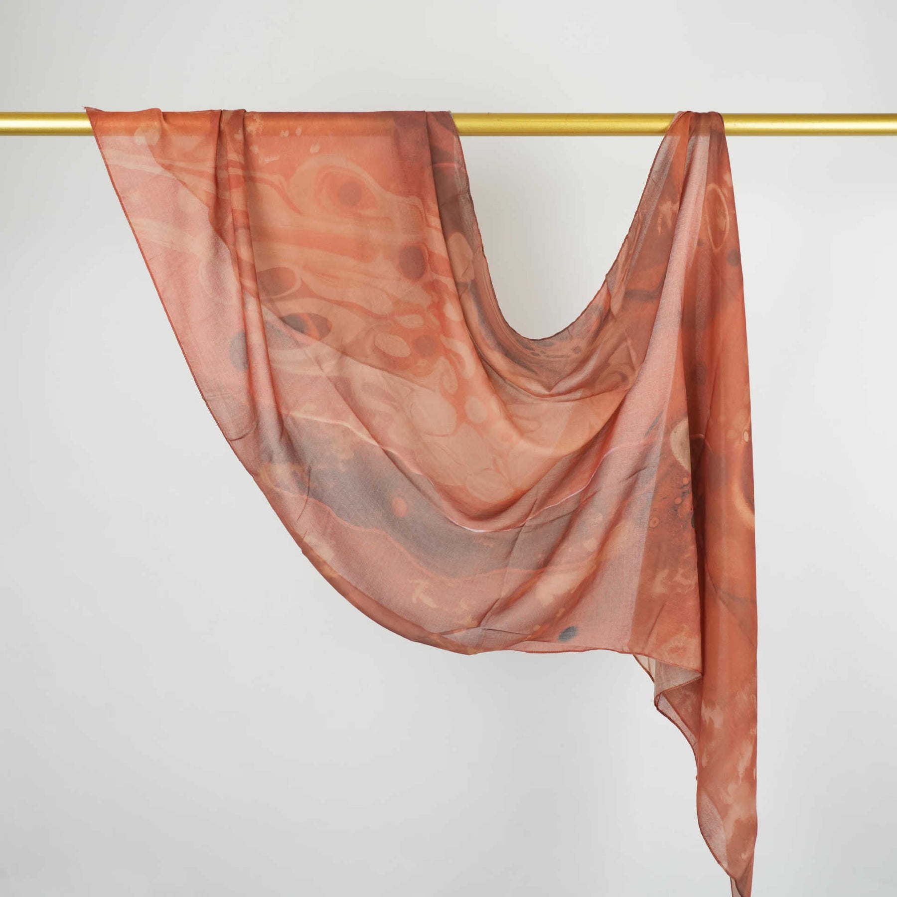 BF007  Polyester-cotton tie-dye watercolor hijab