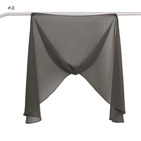 YZ317  Plain Pearl Chiffon Hijab with Built-in Magnetic Closure
