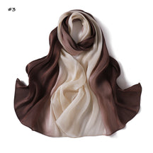YZ313  Shimmering Ombre Sea Island Satin Crinkle Polyester Hijab