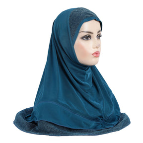 H310 Crystal linen plain instant hijab