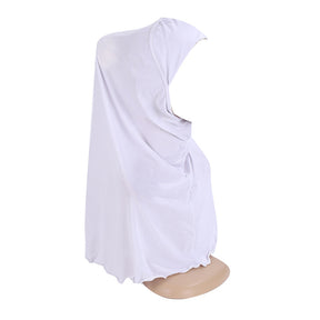 H291 7-12 years old plain instant hijab