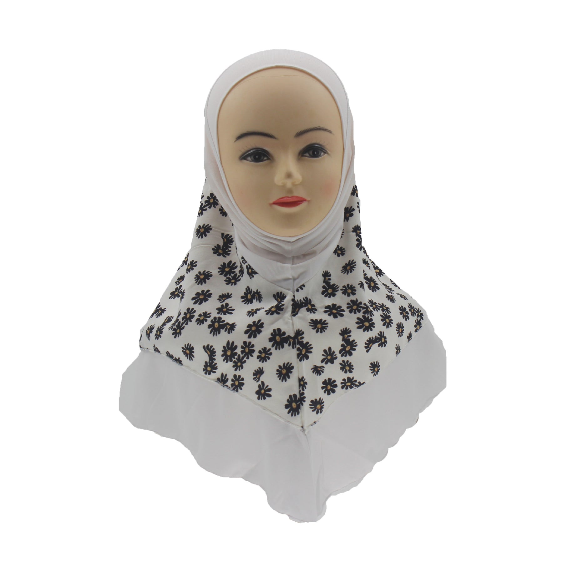 H032 6-10 years old Crystal linen instant hijab