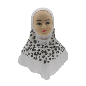 H032 6-10 years old Crystal linen instant hijab