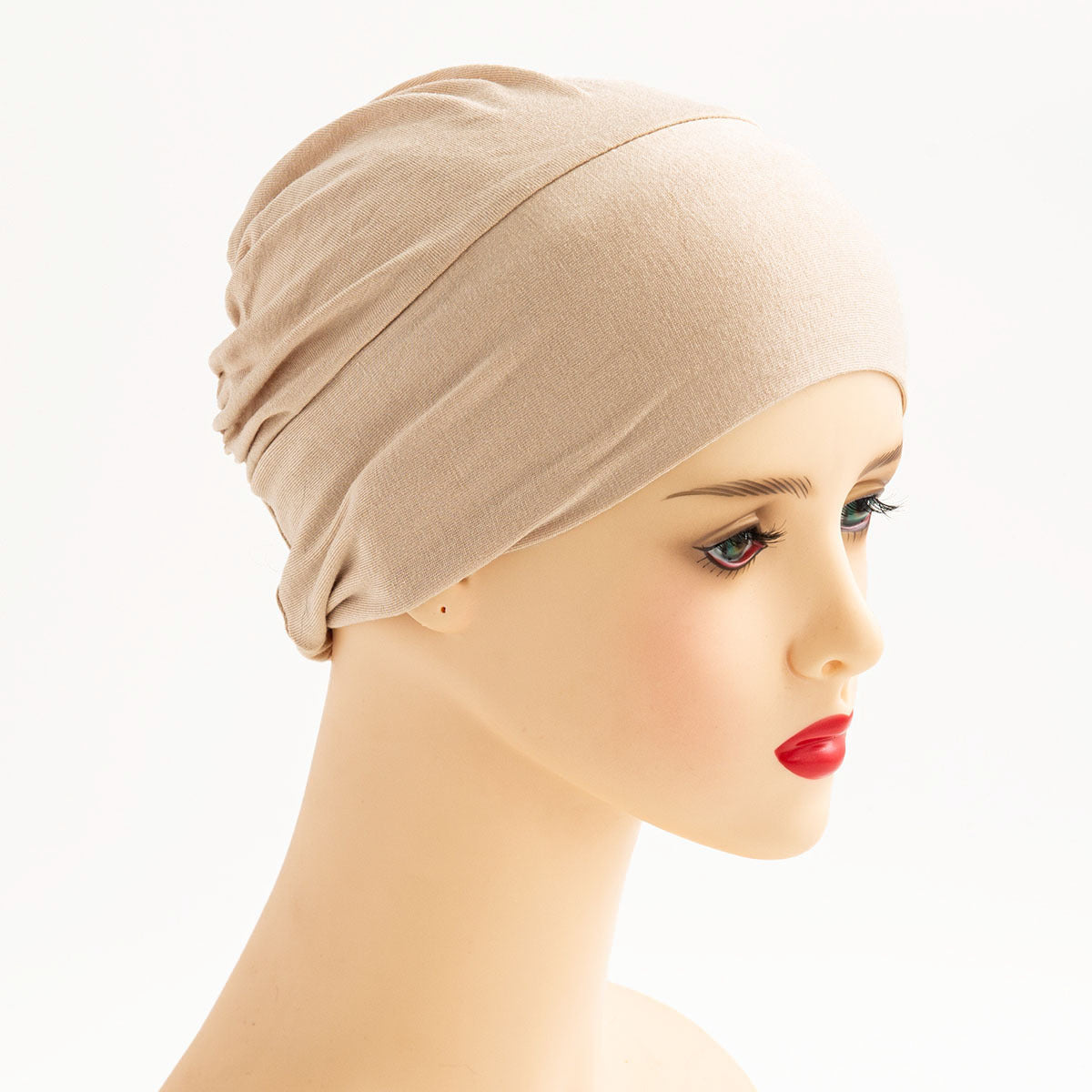 QY002  Women's turban hat, mercerized cotton base cap, Muslim pullover hat, can hide hair, elastic hat, high elasticity, no pilling