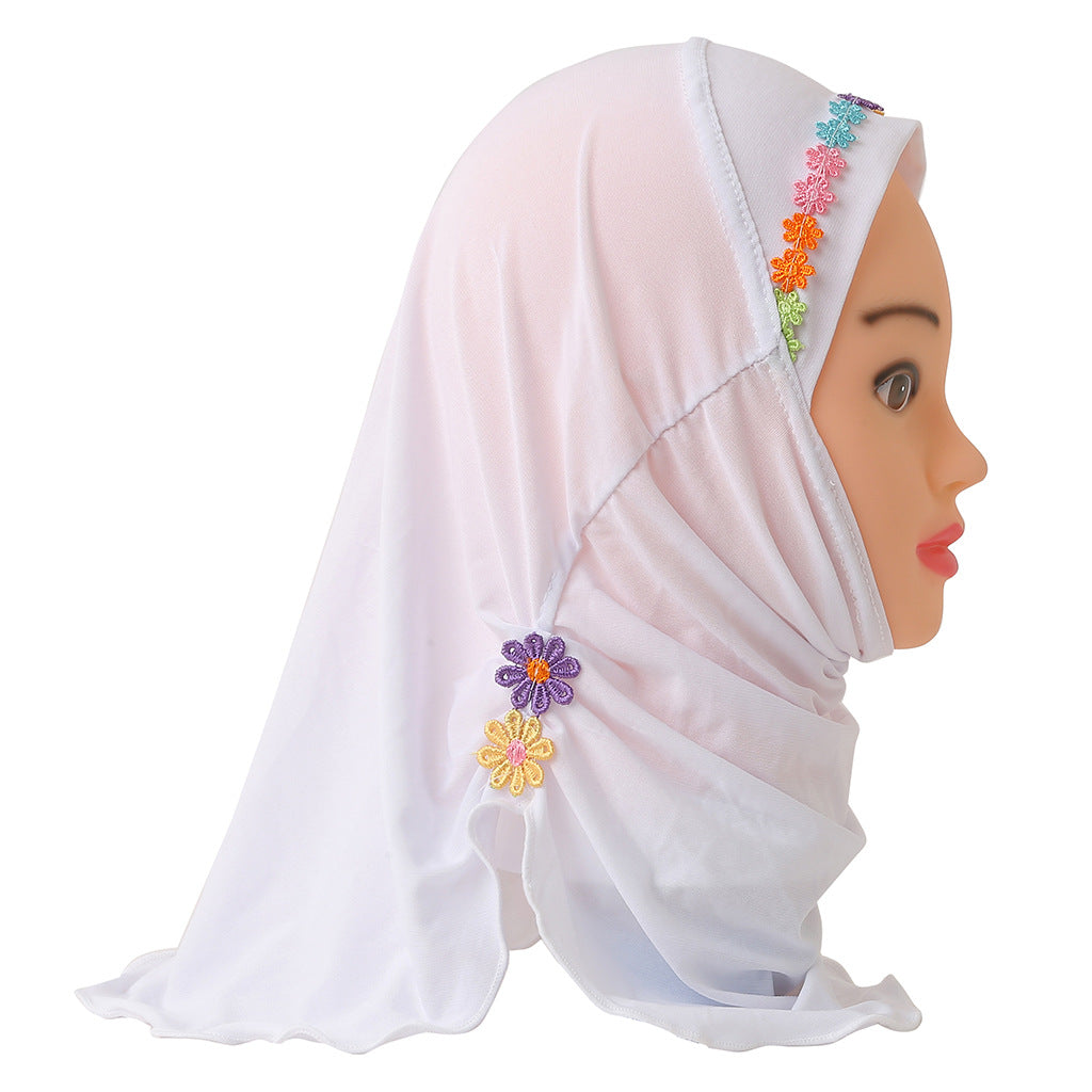 H041 2-6 years old plain instant hijab