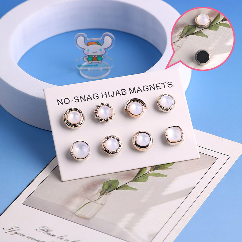 C-1079  Delicate Sweet Cat’s Eye Magnetic Clasp - MOQ: 8 pcs/style