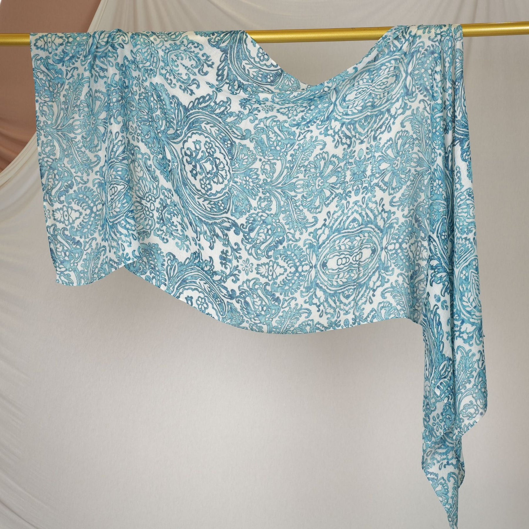 DL002  Double-Sided Modal Printed Single-Stitch Right-Angle Rolled-Edge Hijab