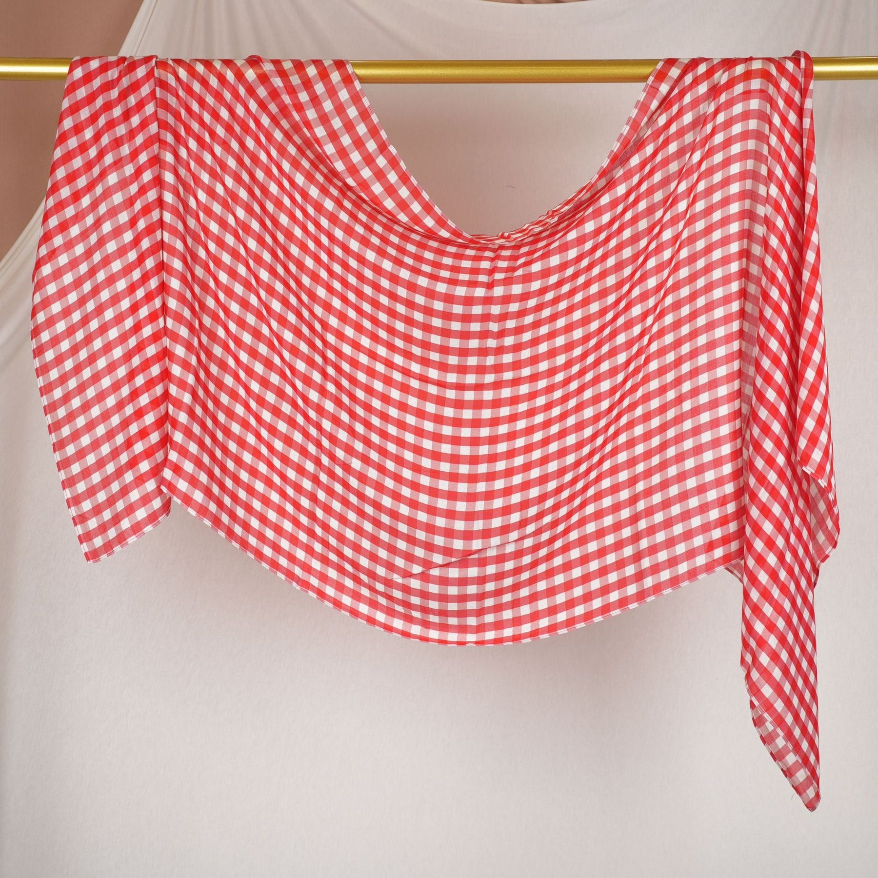 DL001  Double-Sided Modal Printed Single-Stitch Right-Angle Rolled-Edge Hijab