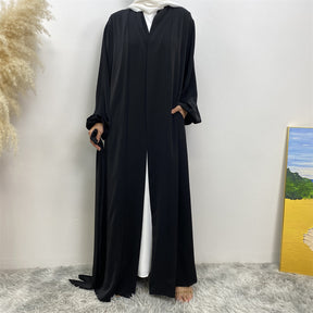 1876 plain muslim abaya