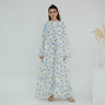 3 - Blue Open Abaya