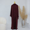 3 - Wine Red cardigan + inner + hijab