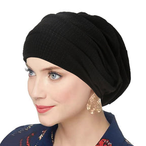 QD032 New all-match elastic women's headscarf bottoming hat