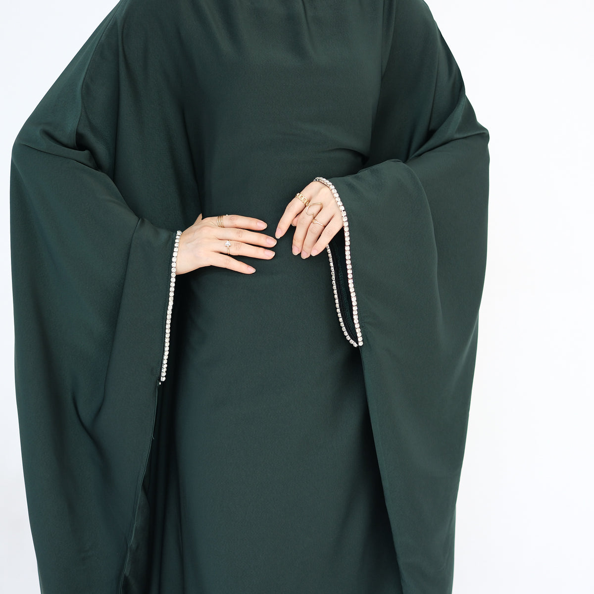 LR831  Party Beaded Viscose Dress with Integrated Inner Waist Belt
