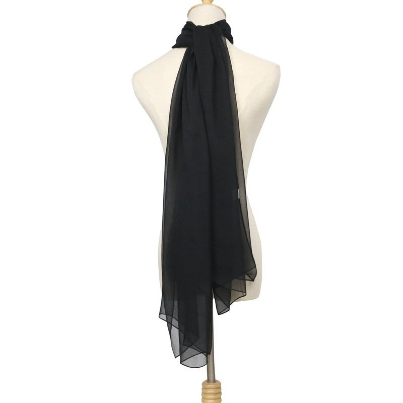 h-320  Georgette Chiffon Scarf Plain & Printed Hijab Series