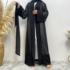 1937 wave point muslim abaya dress